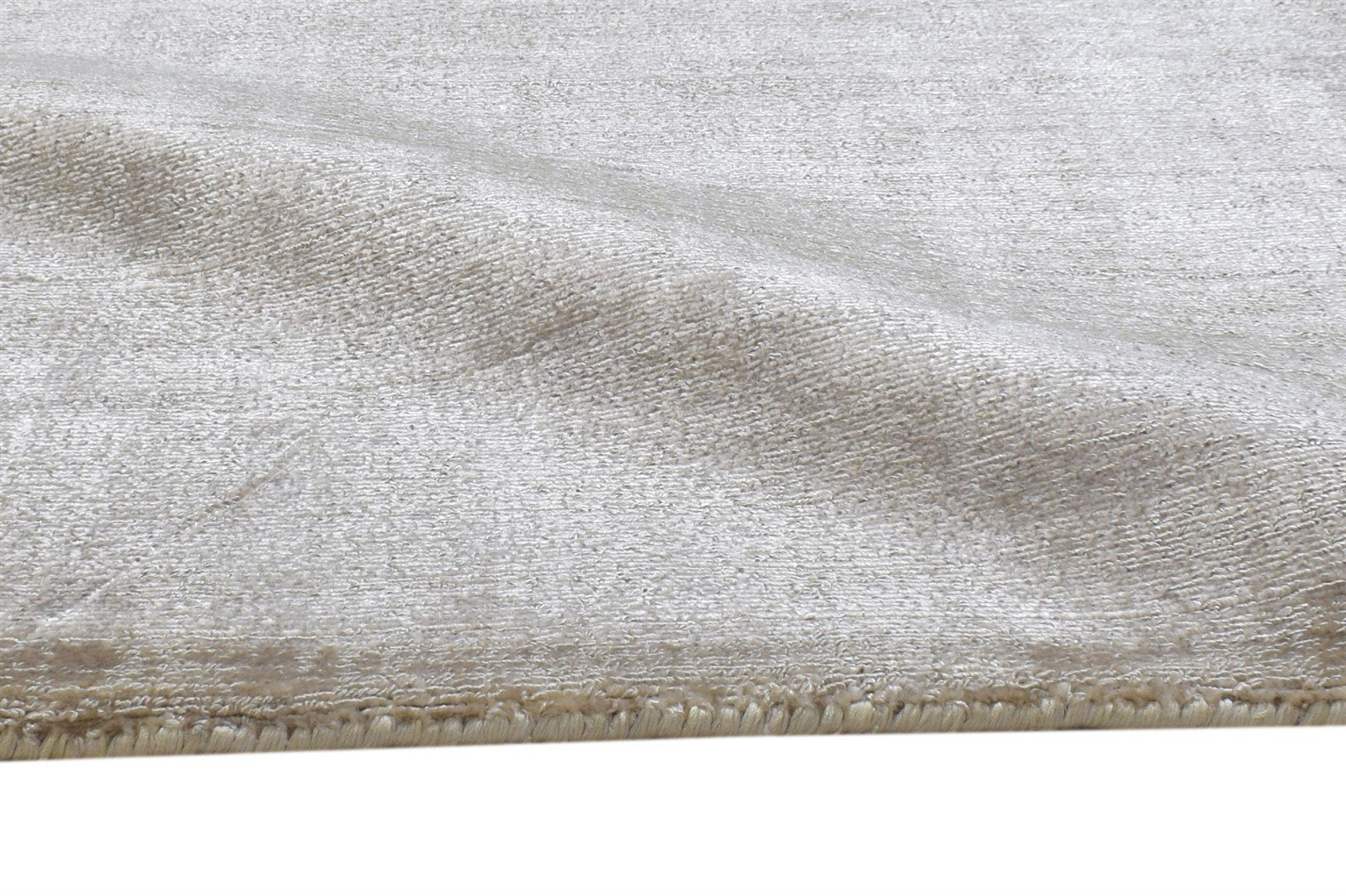 Wool Beige Rug 2' X 3' Modern Handloom Scandinavian Solid Small Carpet 7864316493973