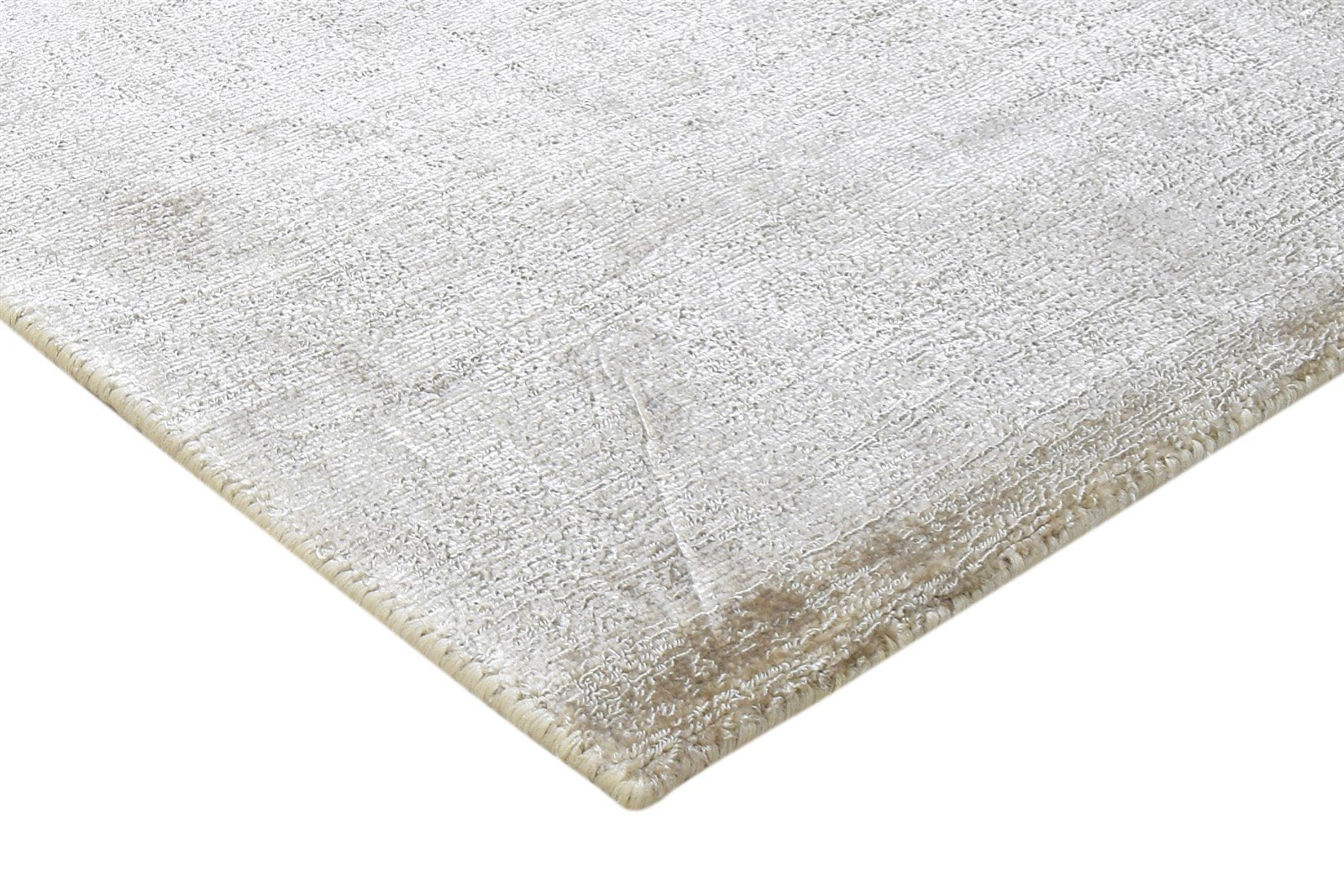 Wool Beige Rug 2' X 3' Modern Handloom Scandinavian Solid Small Carpet 7864316493973