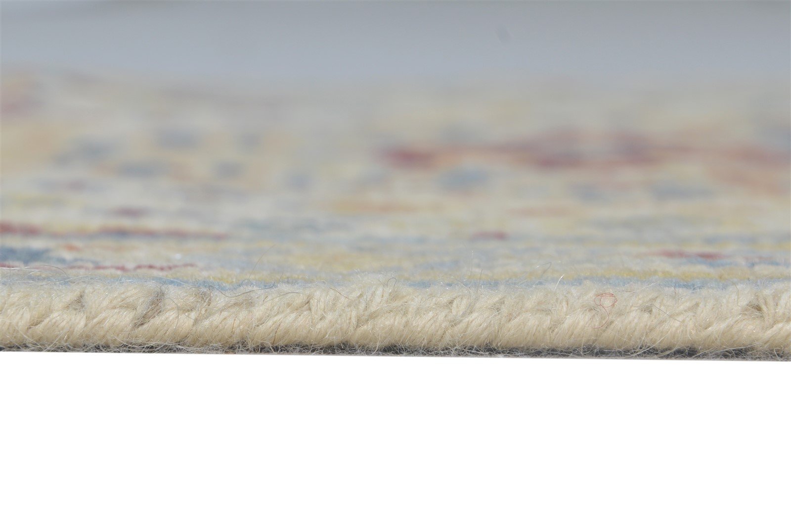 Wool Beige Rug 2' X 3' Persian Hand Knotted Heriz-Indian Medallion Small Carpet 7865143918741