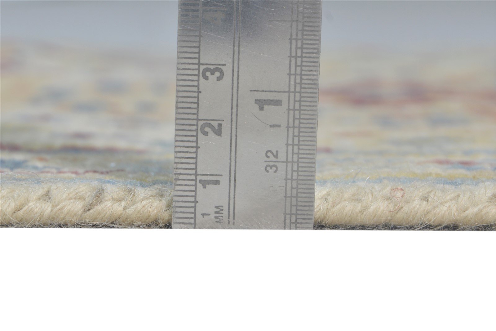 Wool Beige Rug 2' X 3' Persian Hand Knotted Heriz-Indian Medallion Small Carpet 7865143918741