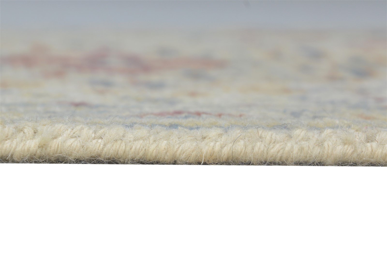 Wool Beige Rug 2' X 3' Persian Hand Knotted Heriz-Indian Medallion Small Carpet 7865144049813