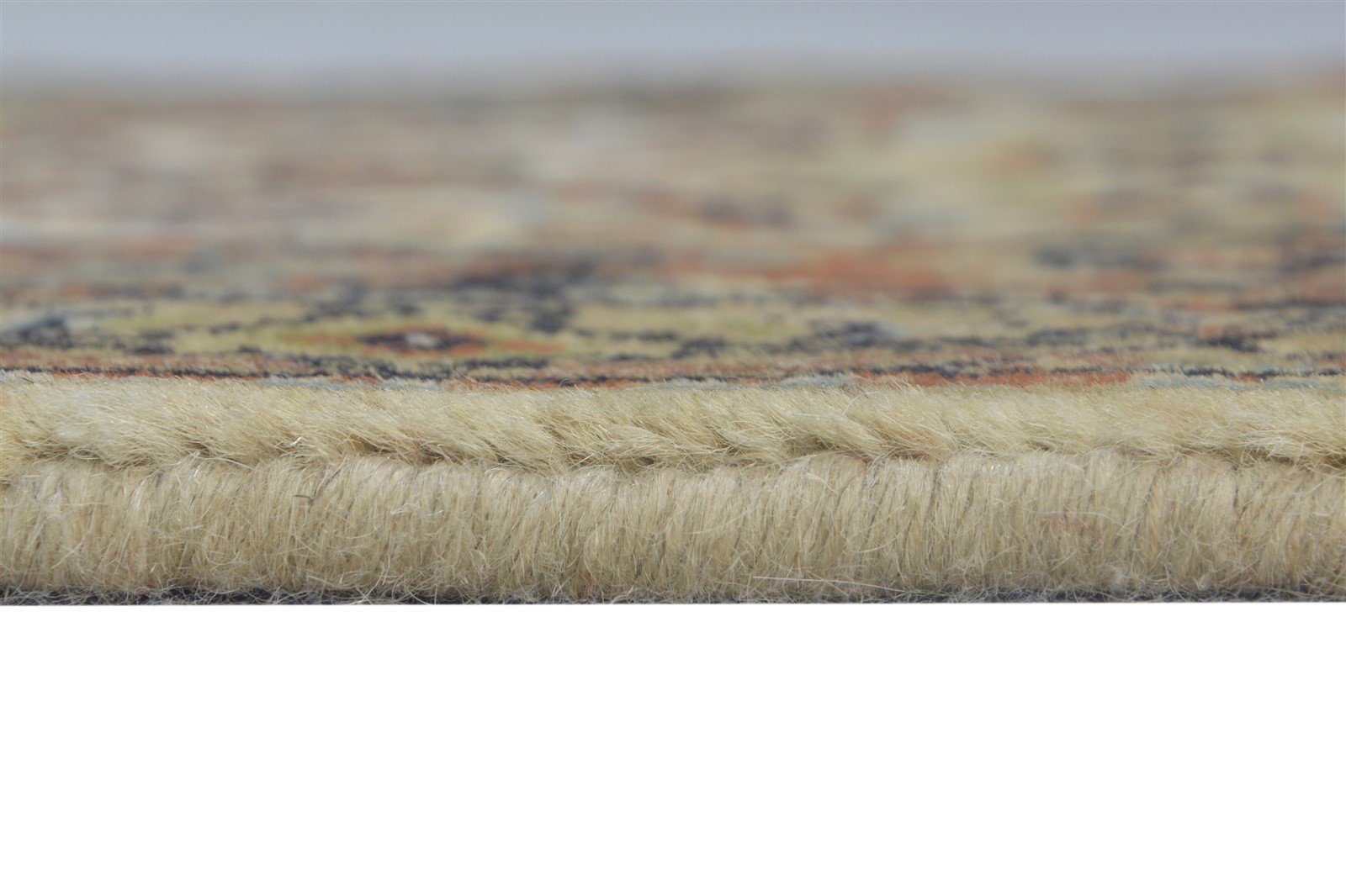 Wool Beige Rug 2' X 4' Persian Hand Knotted Serapi Oriental Small Carpet 7864674517141