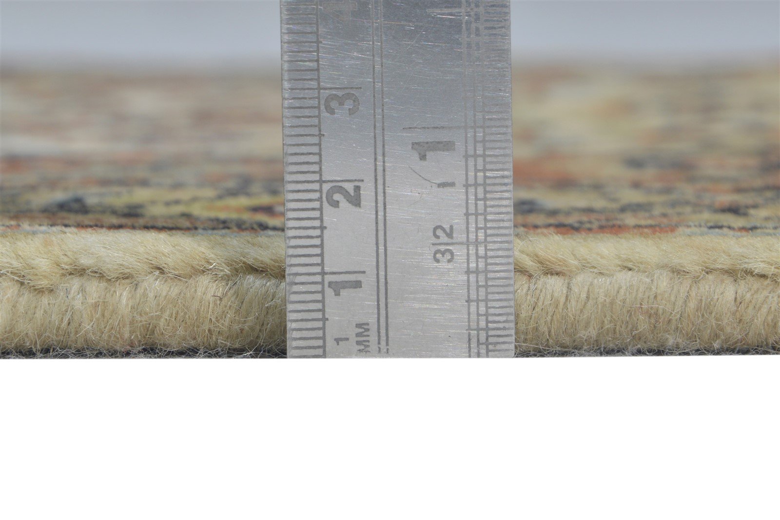 Wool Beige Rug 2' X 4' Persian Hand Knotted Serapi Oriental Small Carpet 7864674517141