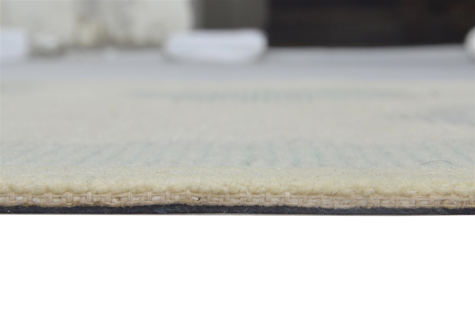 Wool Beige Rug 3' X 5' Modern Hand Tufted French Floral Room Size Carpet 7864143085717