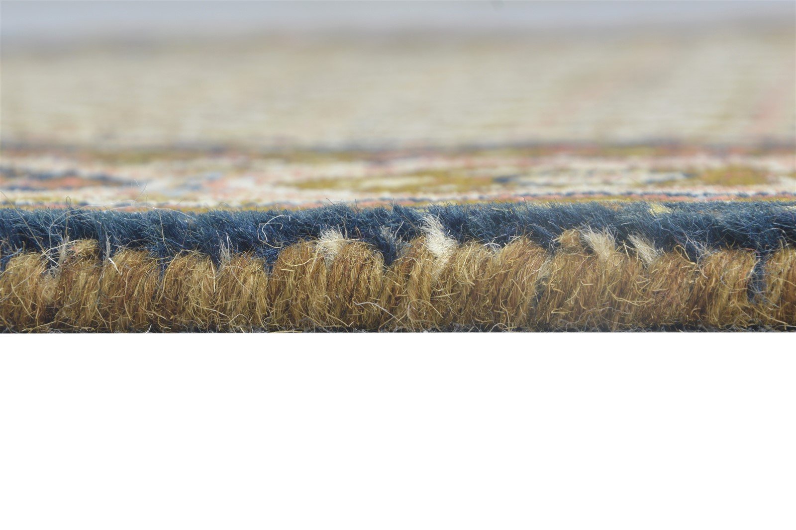 Wool Beige Rug 3' X 6' Persian Hand Knotted Mir Oriental Small Carpet 7864956190869
