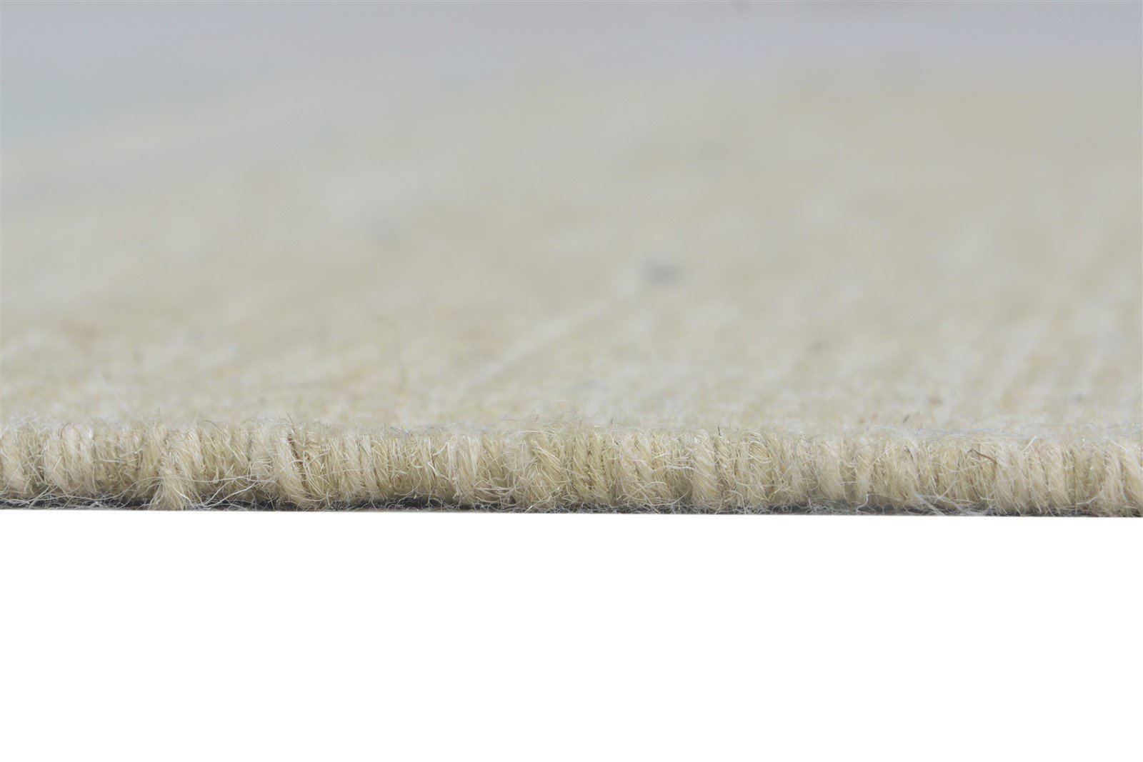 Wool Beige Rug 3' X 8' Modern Dhurrie Scandinavian Striped Small Runner 7864669405333
