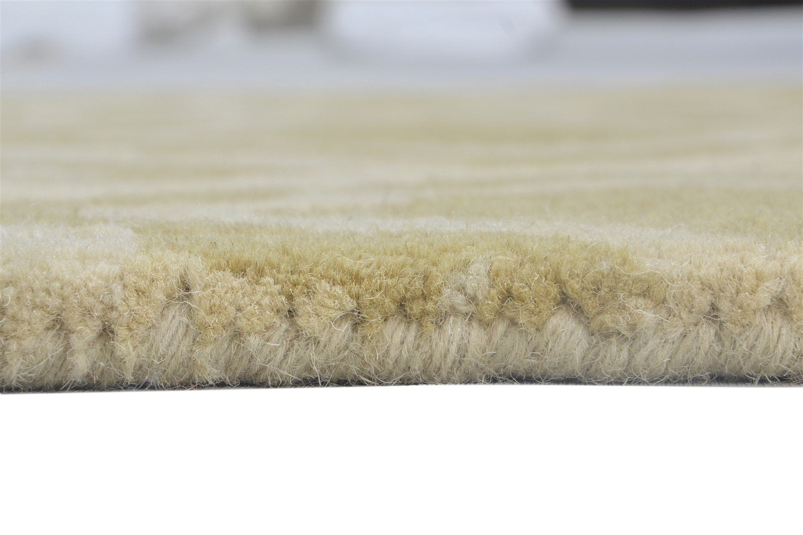 Wool Beige Rug 3' X 9' Modern Hand Tufted Scandinavian Trellis Small Runner 7864123293845