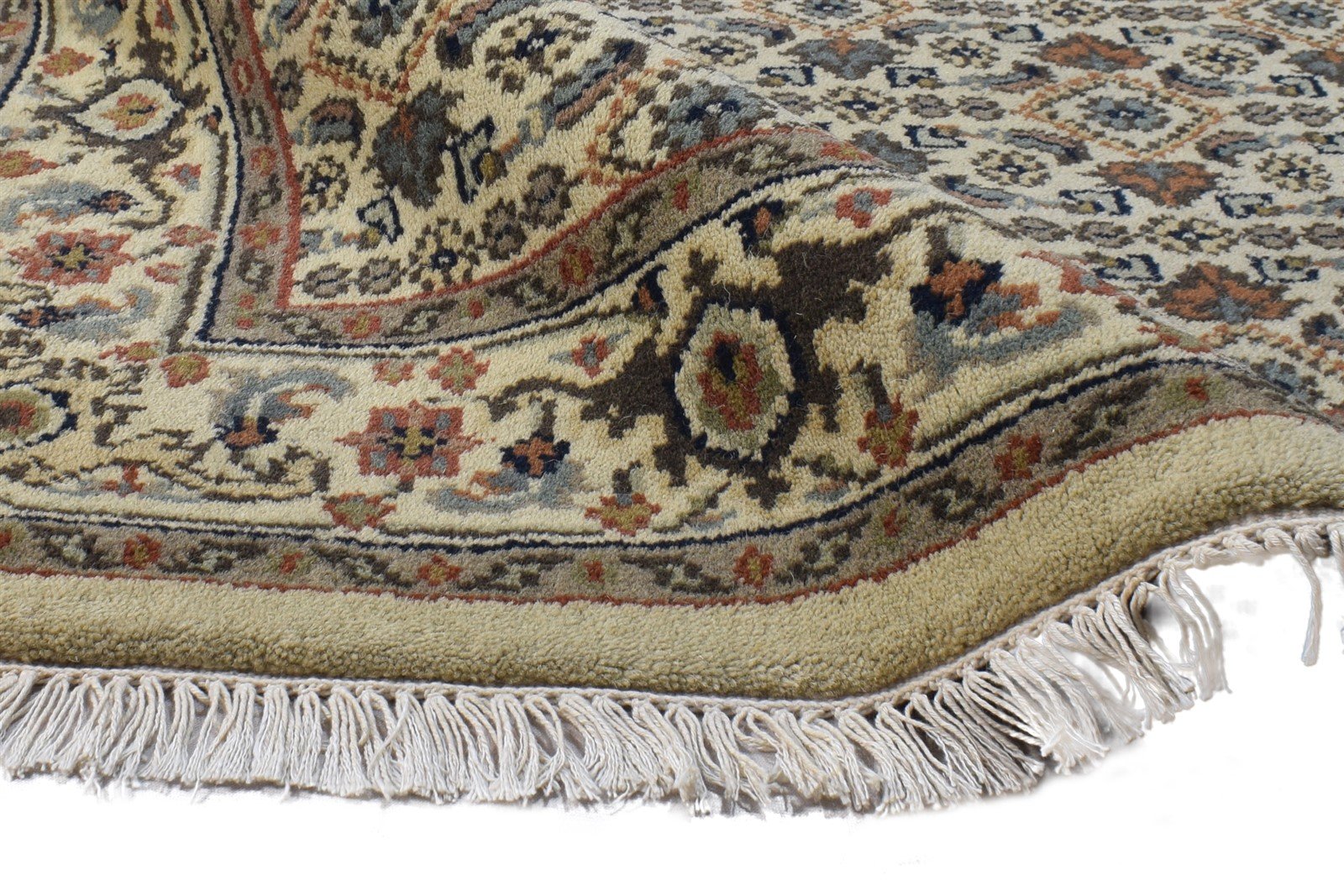 Wool Beige Rug 4' X 6' Persian Hand Knotted Kashan Oriental Room Size Carpet 7864995610773