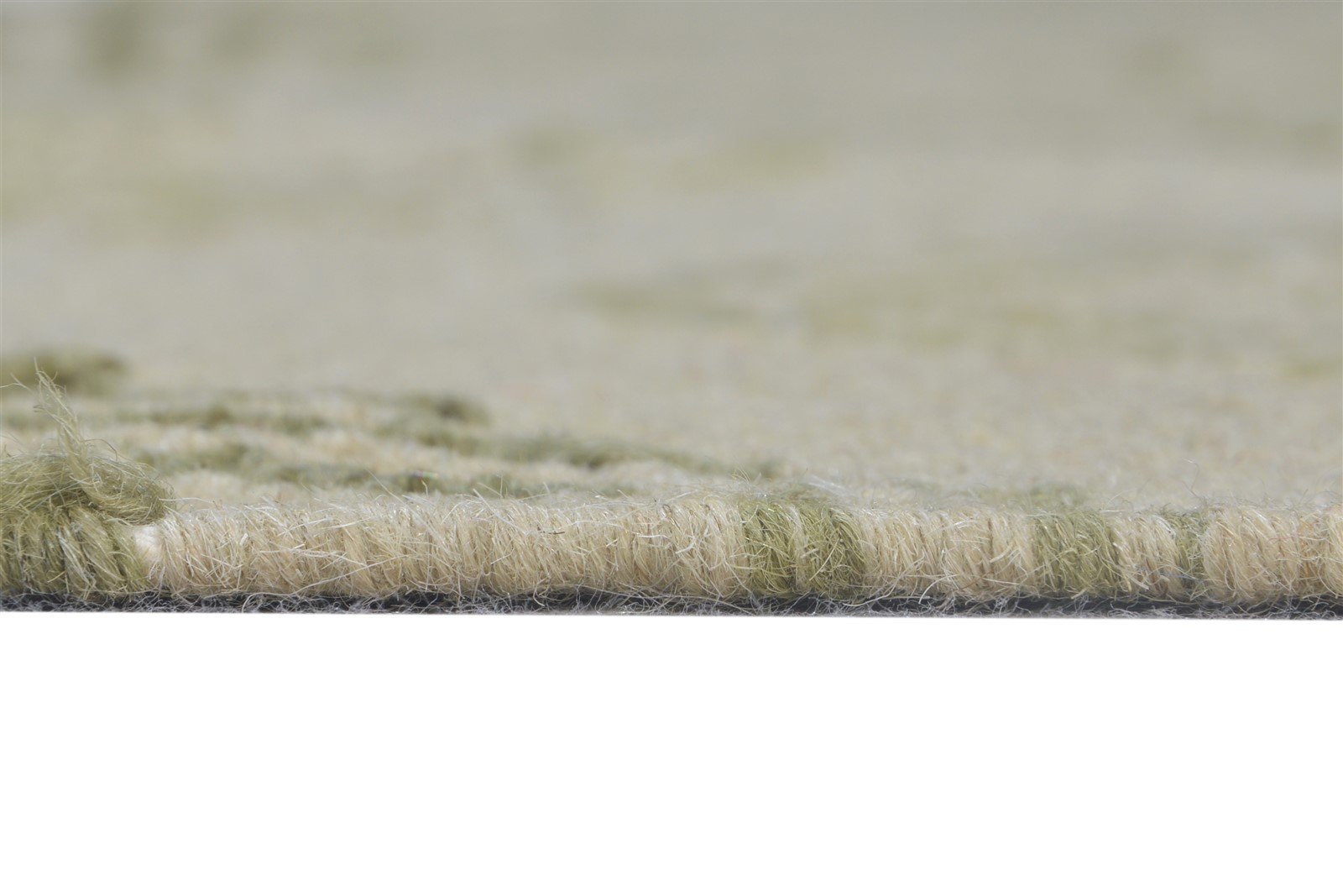 Wool Beige Rug 5' X 3' Modern Dhurrie Scandinavian Floral Room Size Carpet 7864673829013