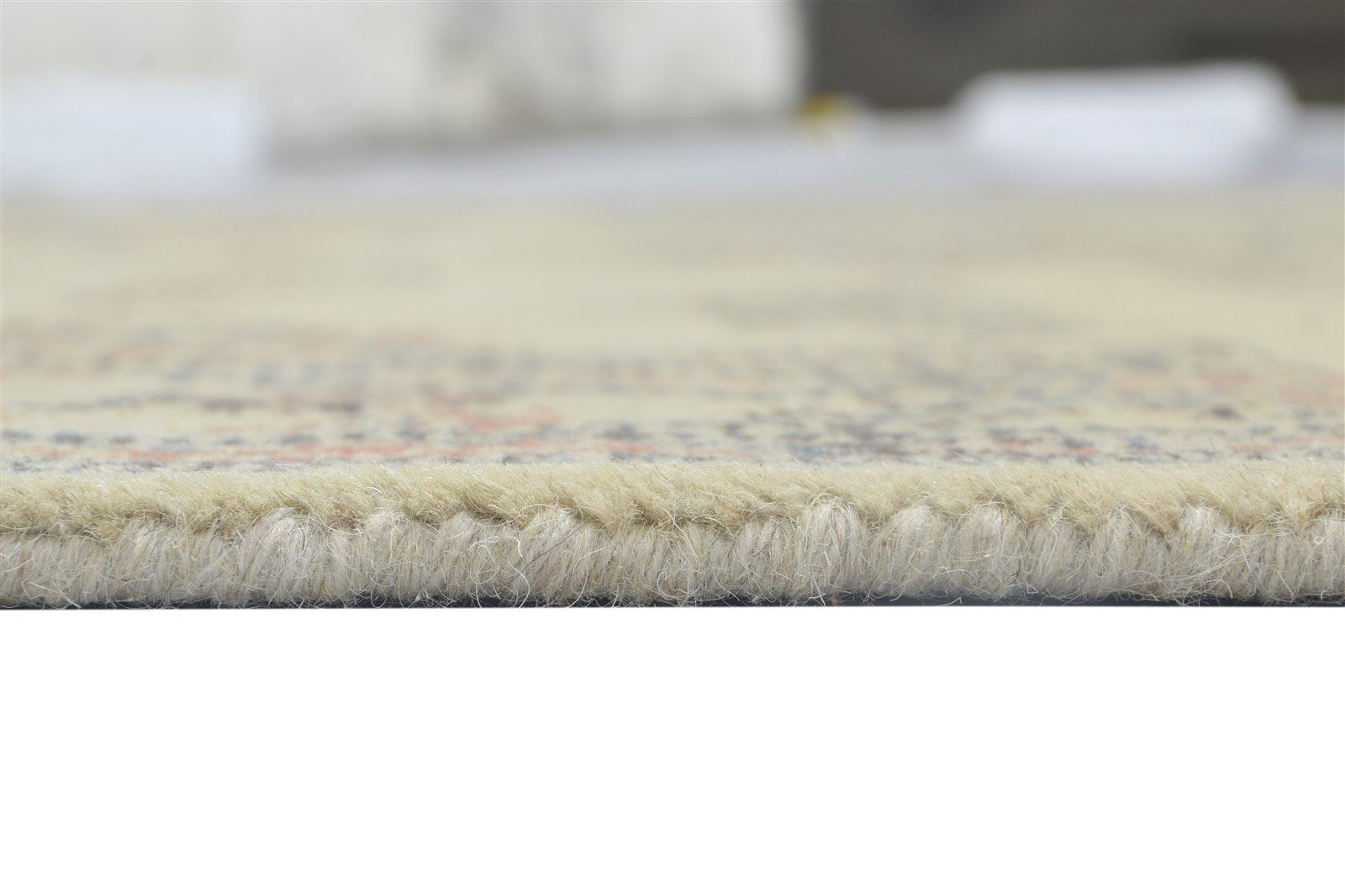 Wool Beige Rug 5' X 8' Erased Hand Tufted Oushak Oriental Room Size Carpet 7864096915605