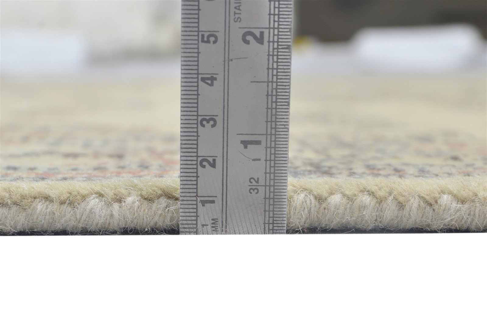 Wool Beige Rug 5' X 8' Erased Hand Tufted Oushak Oriental Room Size Carpet 7864096915605