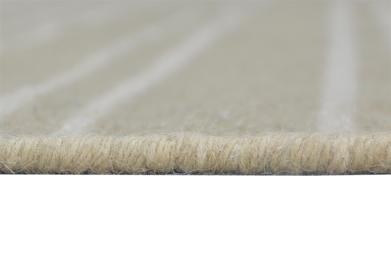 Wool Beige Rug 5' X 8' Modern Dhurrie Scandinavian Striped Room Size Carpet 7865143230613