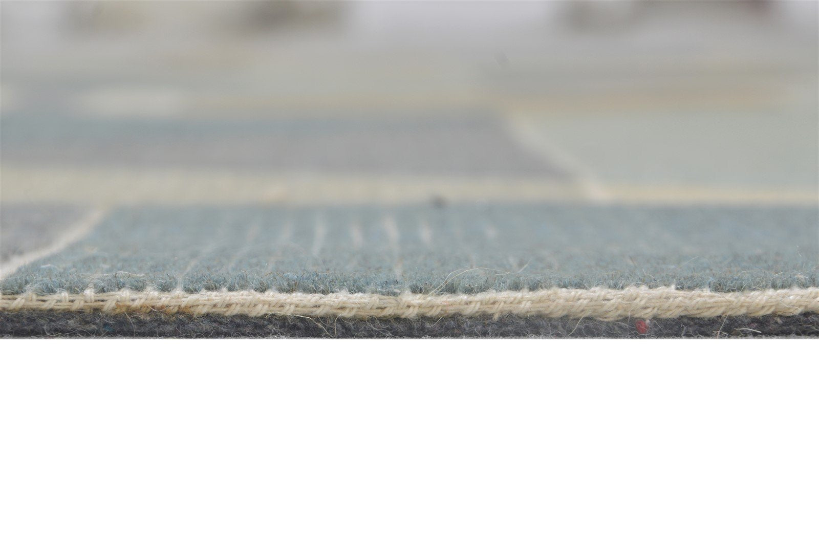 Wool Beige Rug 5X8 Modern Hand Tufted Scandinavian Geometric Room Size Carpet 7864330223765