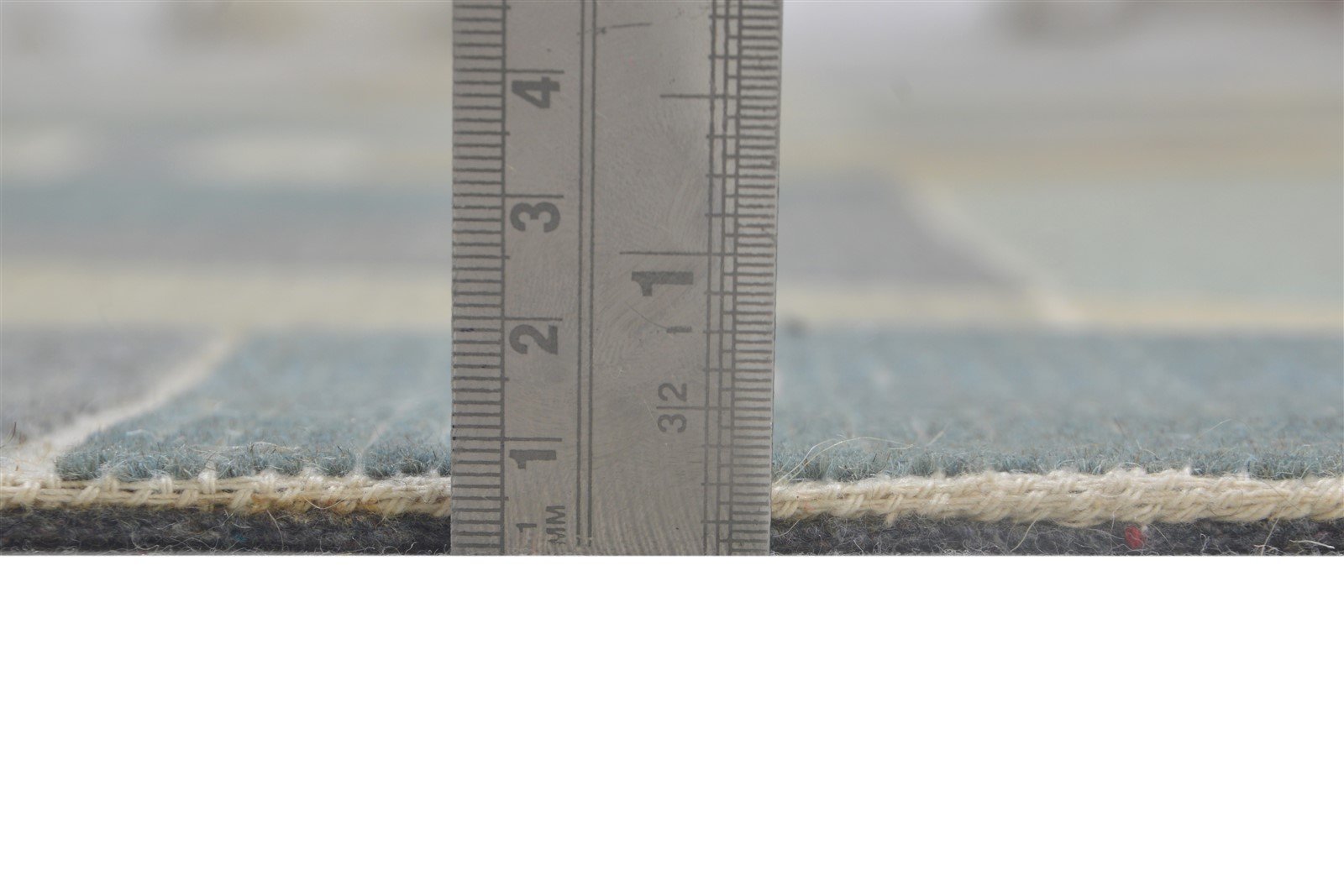 Wool Beige Rug 5X8 Modern Hand Tufted Scandinavian Geometric Room Size Carpet 7864330223765