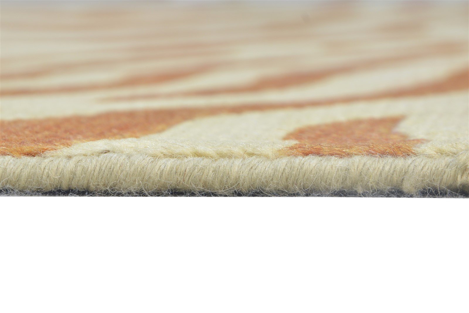Wool Beige Rug 6' X 9' Modern Hand Knotted American Abstract Room Size Carpet 7865095127189