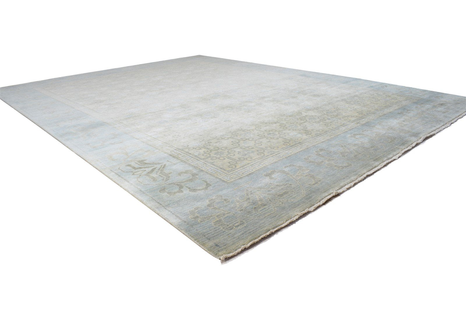 Wool Beige Rug 8' X 10' Persien Hand Knotted Bokhara Oriental Large Carpet 7864319148181