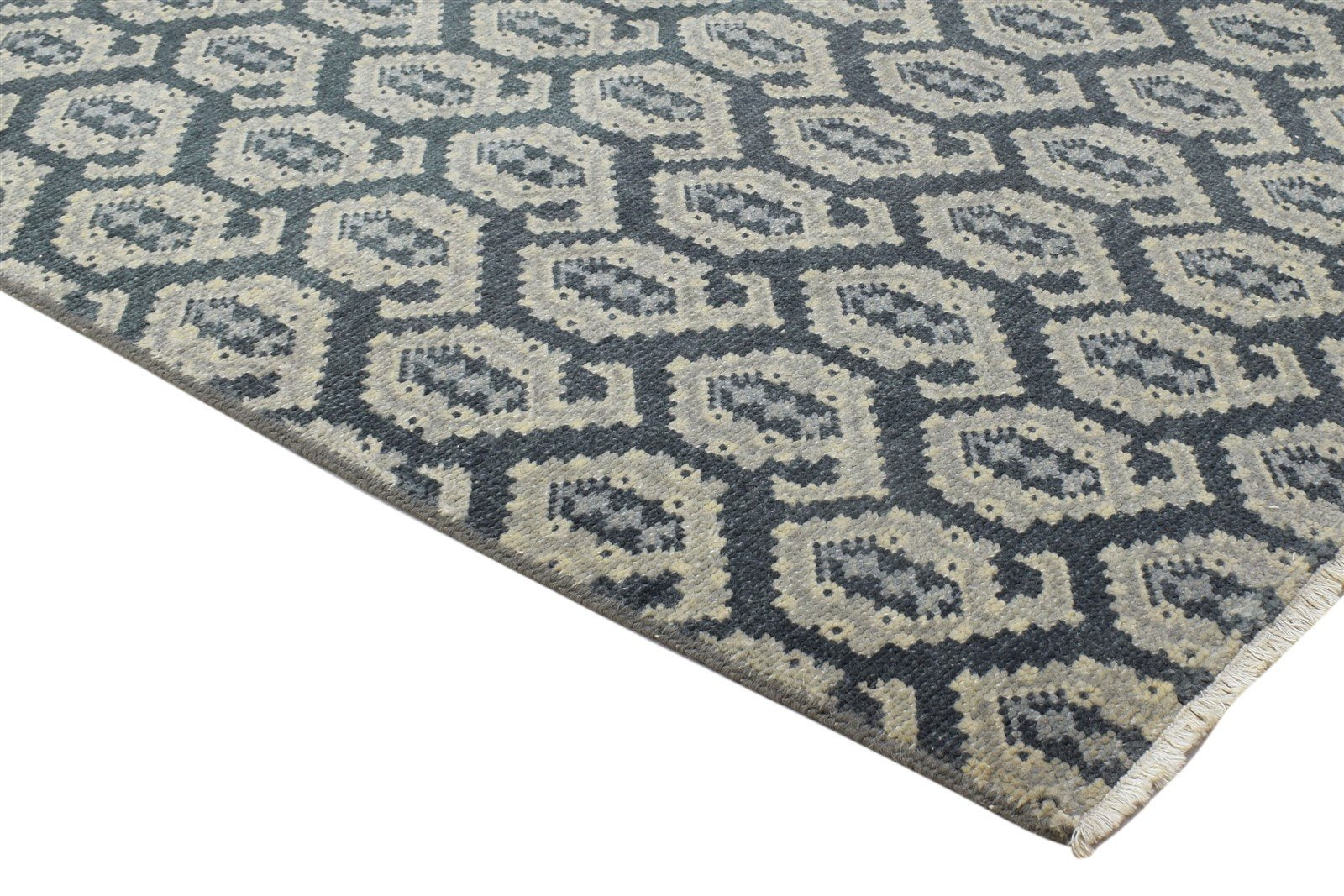 Wool Black Rug 3' X 4' Persian Hand Knotted Bokhara Oriental Room Size Carpet 7864086167701