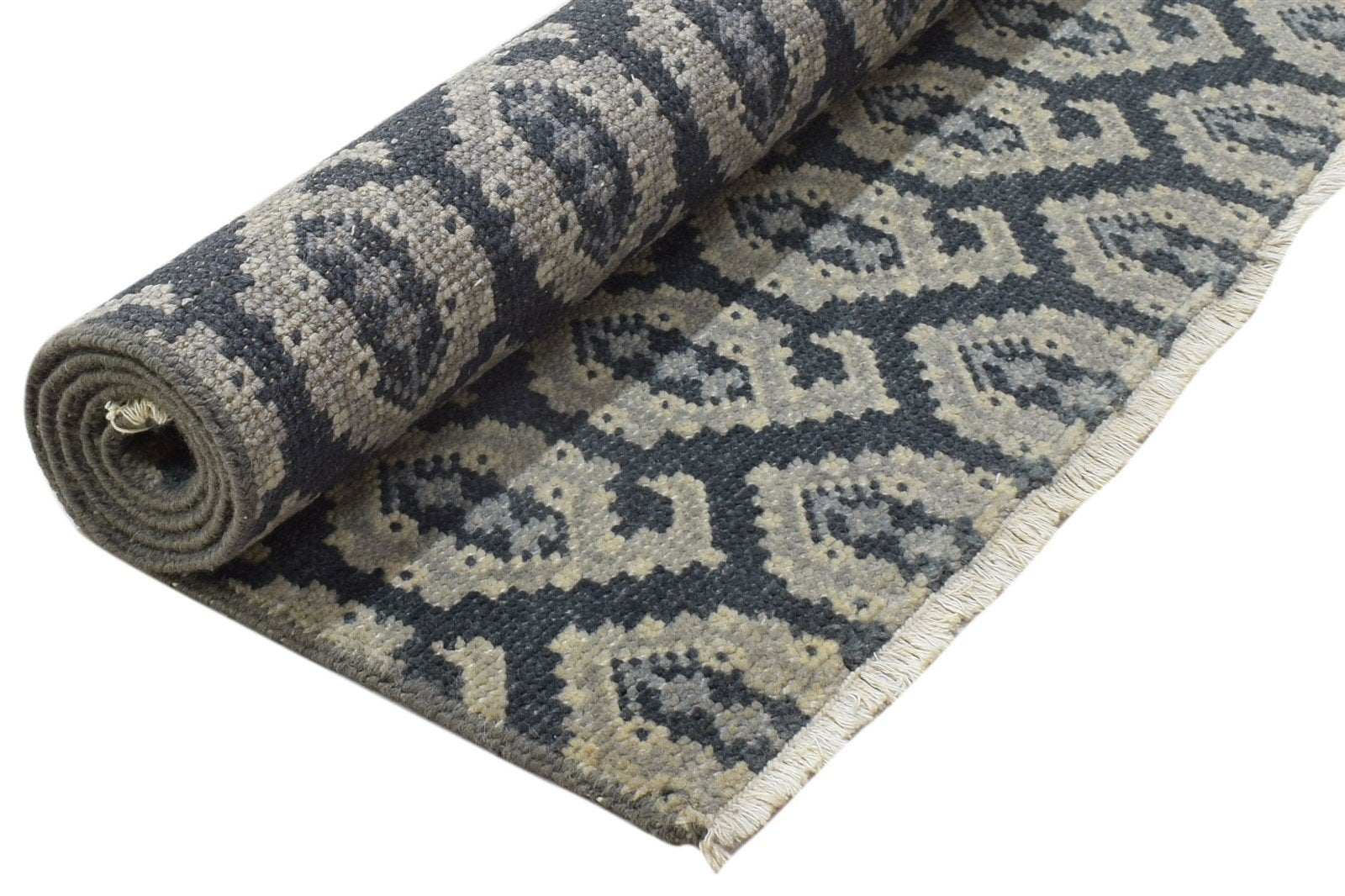 Wool Black Rug 3' X 4' Persian Hand Knotted Bokhara Oriental Room Size Carpet 7864086167701