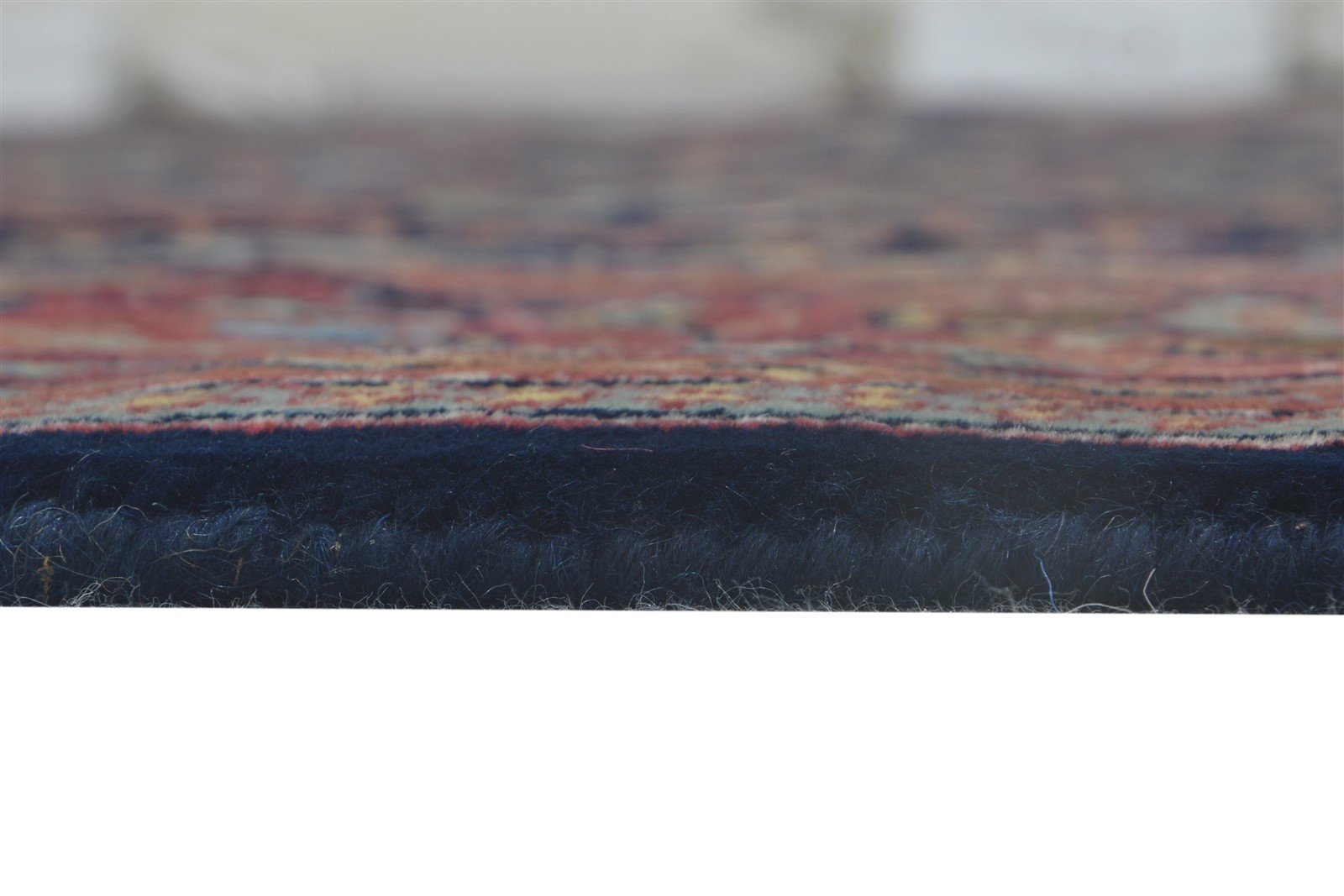 Wool Black Rug 7' X 10' Persian Hand Knotted Kashan Oriental Large Carpet 7864649547925