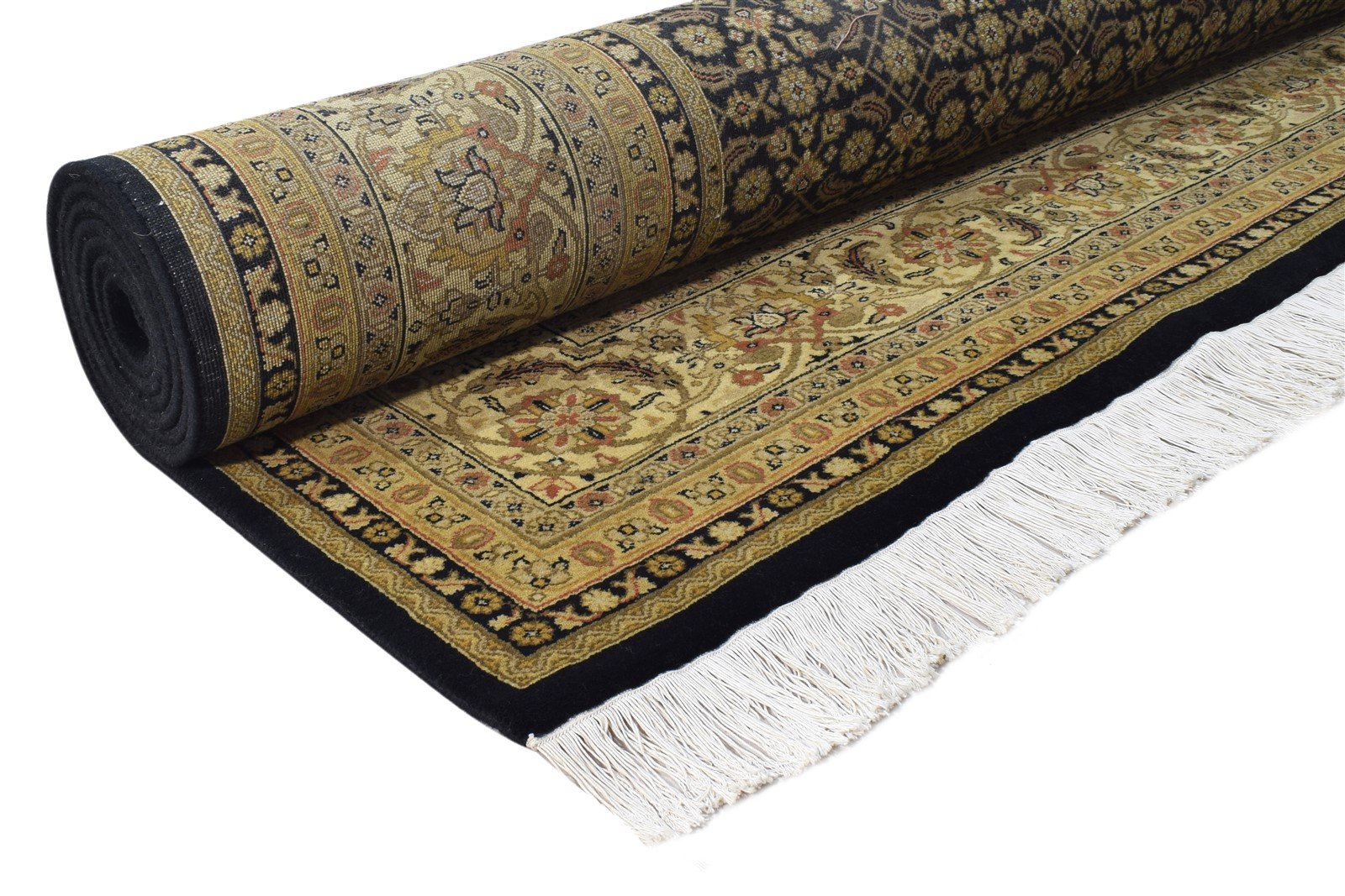 Wool Black Rug 9' X 12' Persian Hand Knotted Bijar Oriental Extra Large Carpet 7864653971605