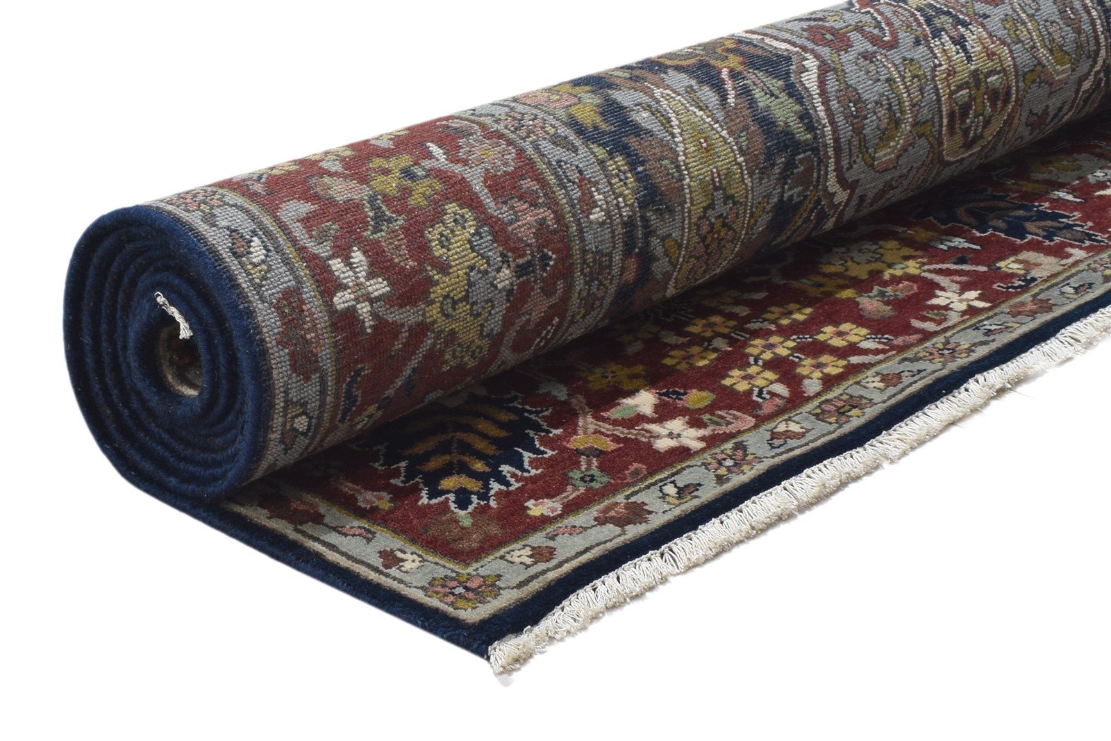 Wool Black Rug 9' X 12' Persian Hand Knotted Mughal Oriental Large Carpet 7864203051157