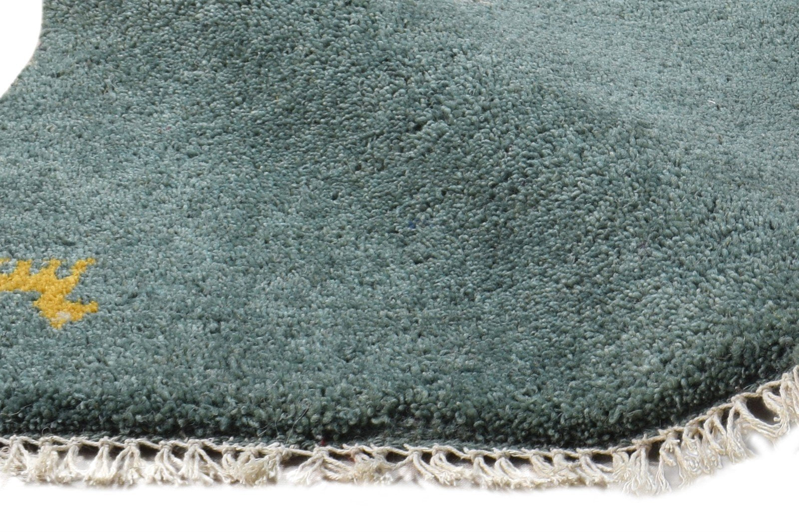 Wool Blue Rug 1' X 2' Persian Hand Knotted Southwestern Tribal Small Carpet 7865180913813
