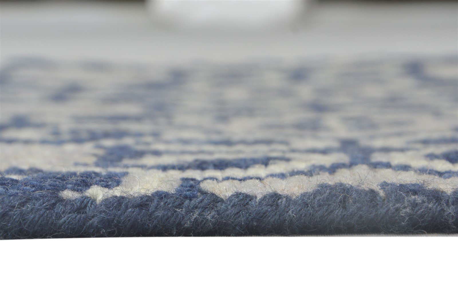 Wool Blue Rug 2'6 X 3' Modern Hand Knotted Bokhara Oriental Small Carpet 7864118149269
