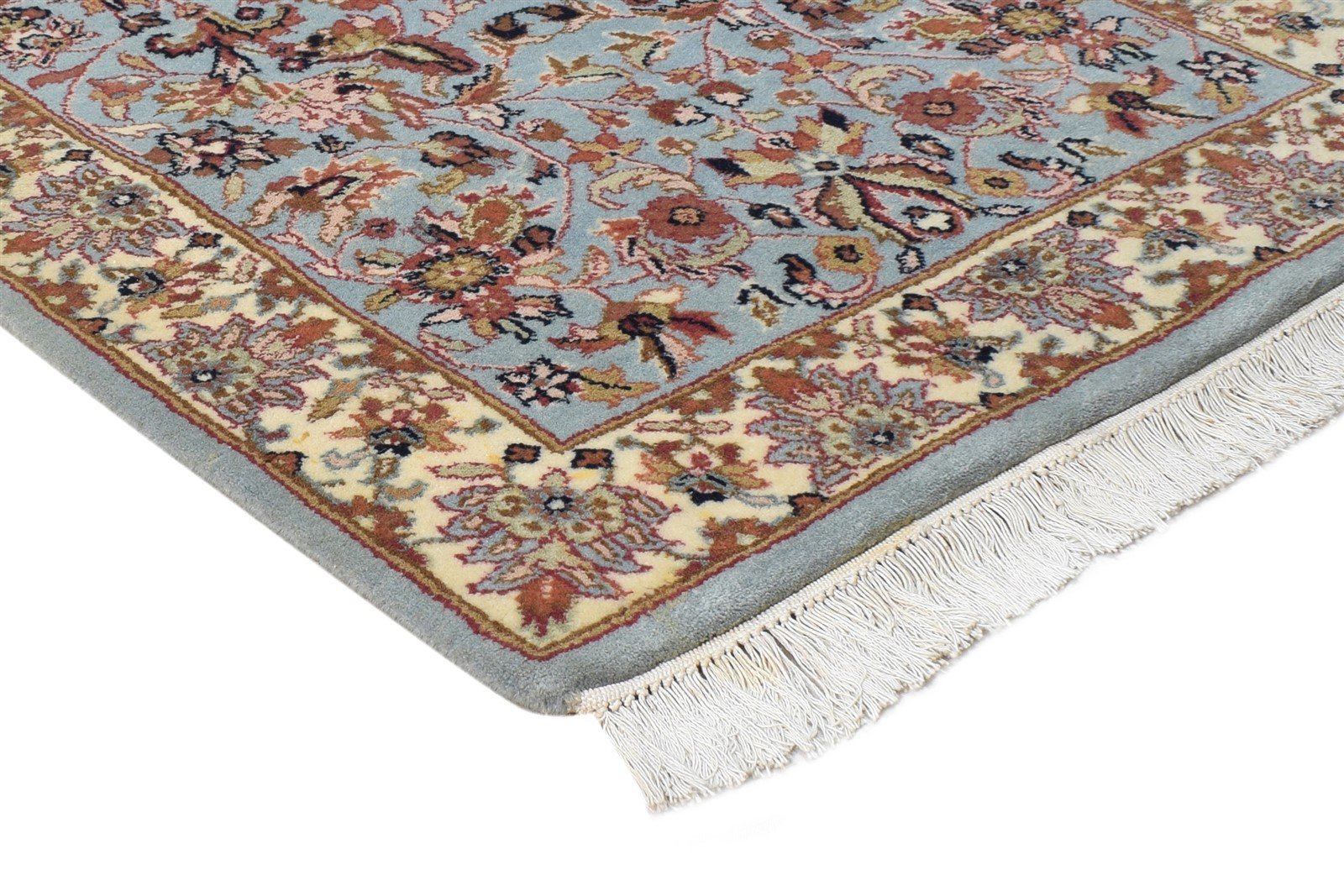 Wool Blue Rug 2'6 X 5' Persian Hand Knotted Kashan Oriental Small Carpet 7864668192917
