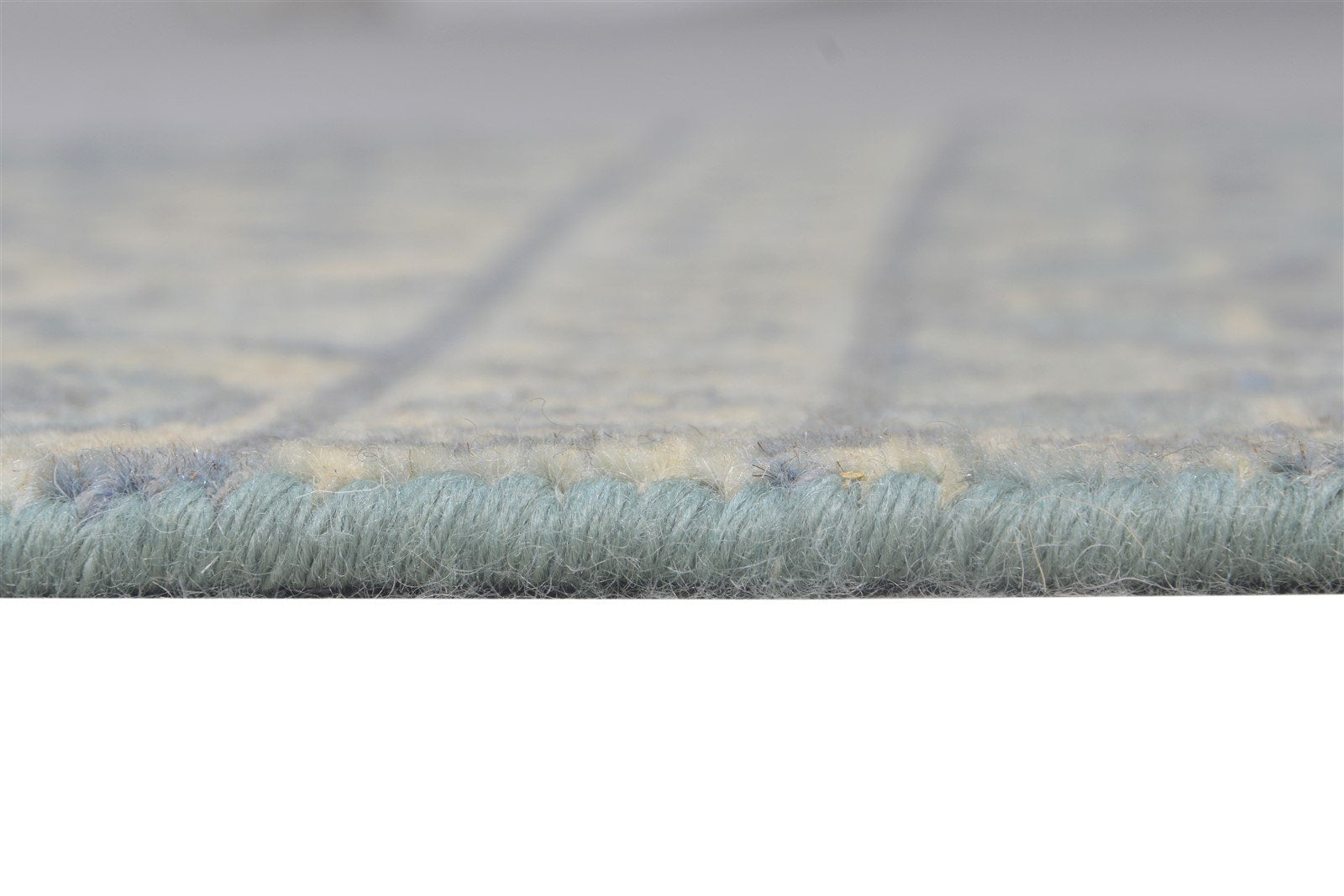 Wool Blue Rug 2' X 2' Modern Hand Knotted Moroccan Trellis Small Carpet 7865156206741