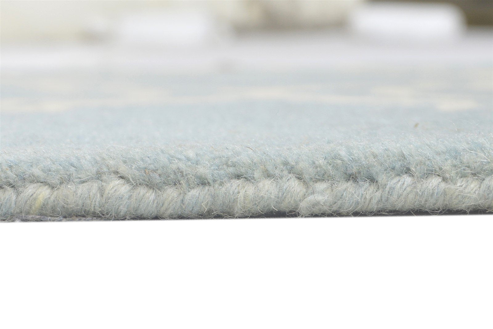 Wool Blue Rug 2' X 2' Modern Hand Tufted Moroccan Trellis 2'2"X2'2" Carpet 7860696416405