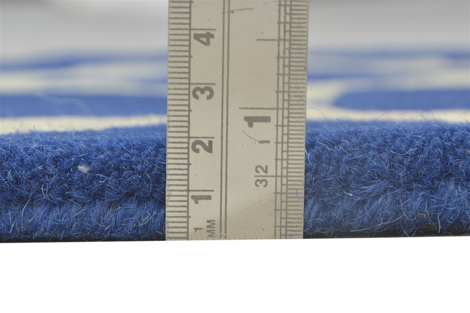Wool Blue Rug 2' X 2' Modern Hand Tufted Moroccan Trellis Small Carpet 7864131485845