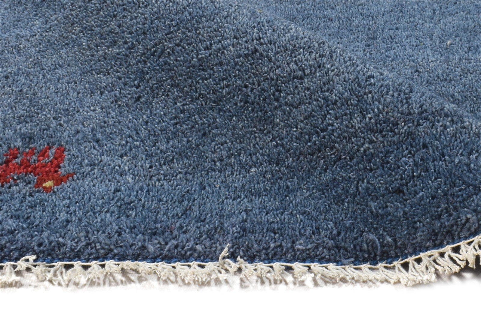 Wool Blue Rug 2' X 3' Southwestern Hand Knotted American Tribal Small Carpet 7865052364949
