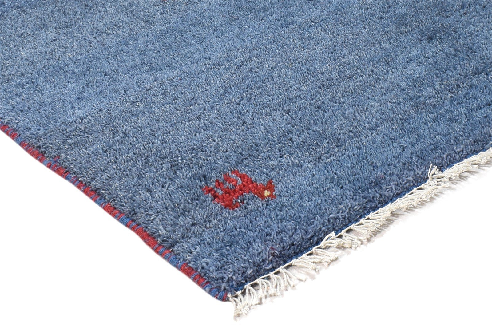 Wool Blue Rug 2' X 3' Southwestern Hand Knotted American Tribal Small Carpet 7865052364949