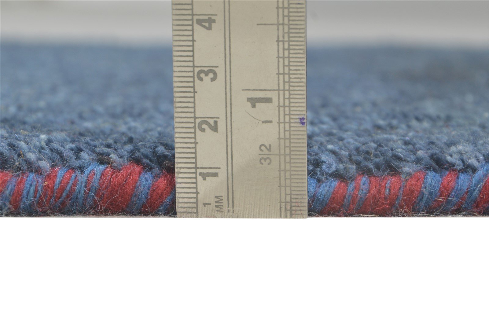 Wool Blue Rug 2' X 3' Southwestern Hand Knotted American Tribal Small Carpet 7865052364949