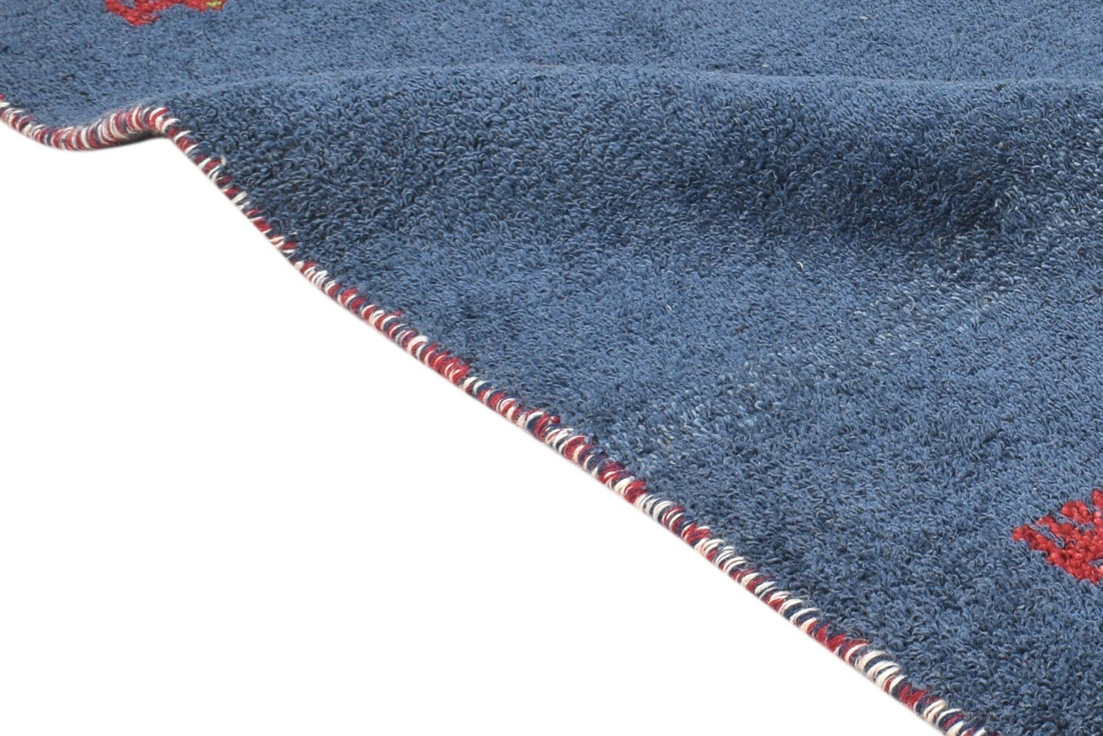 Wool Blue Rug 2' X 3' Southwestern Hand Knotted American Tribal Small Carpet 7865062785173