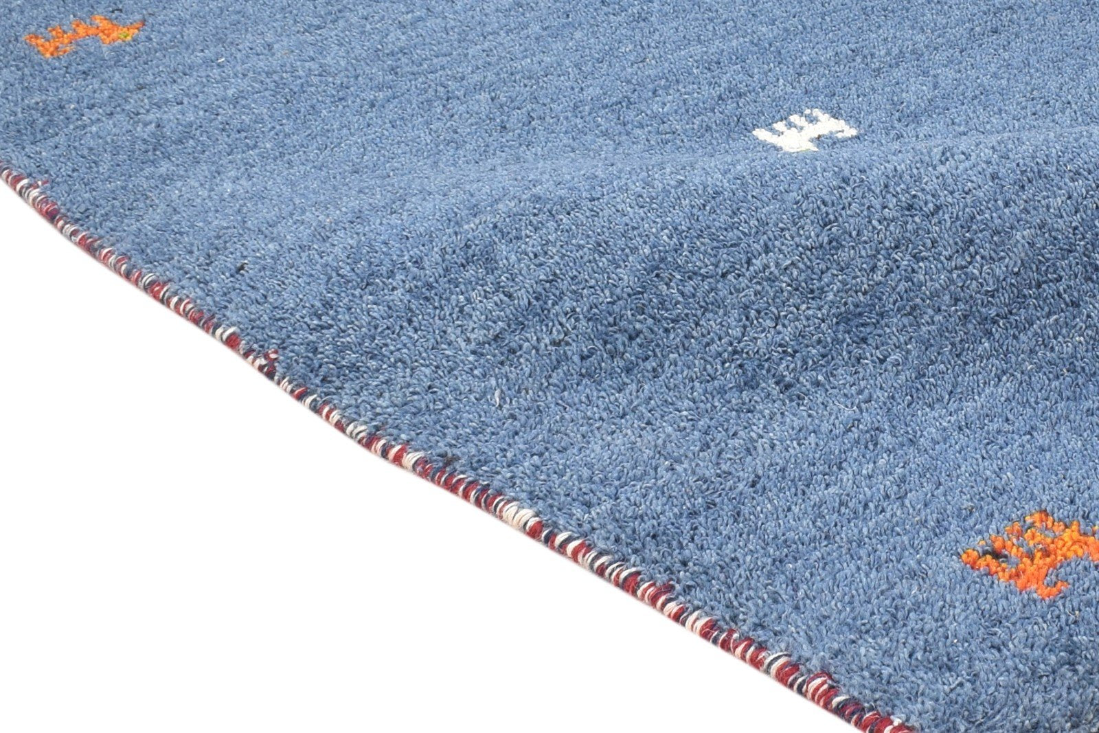 Wool Blue Rug 2' X 3' Southwestern Hand Knotted American Tribal Small Carpet 7865062490261