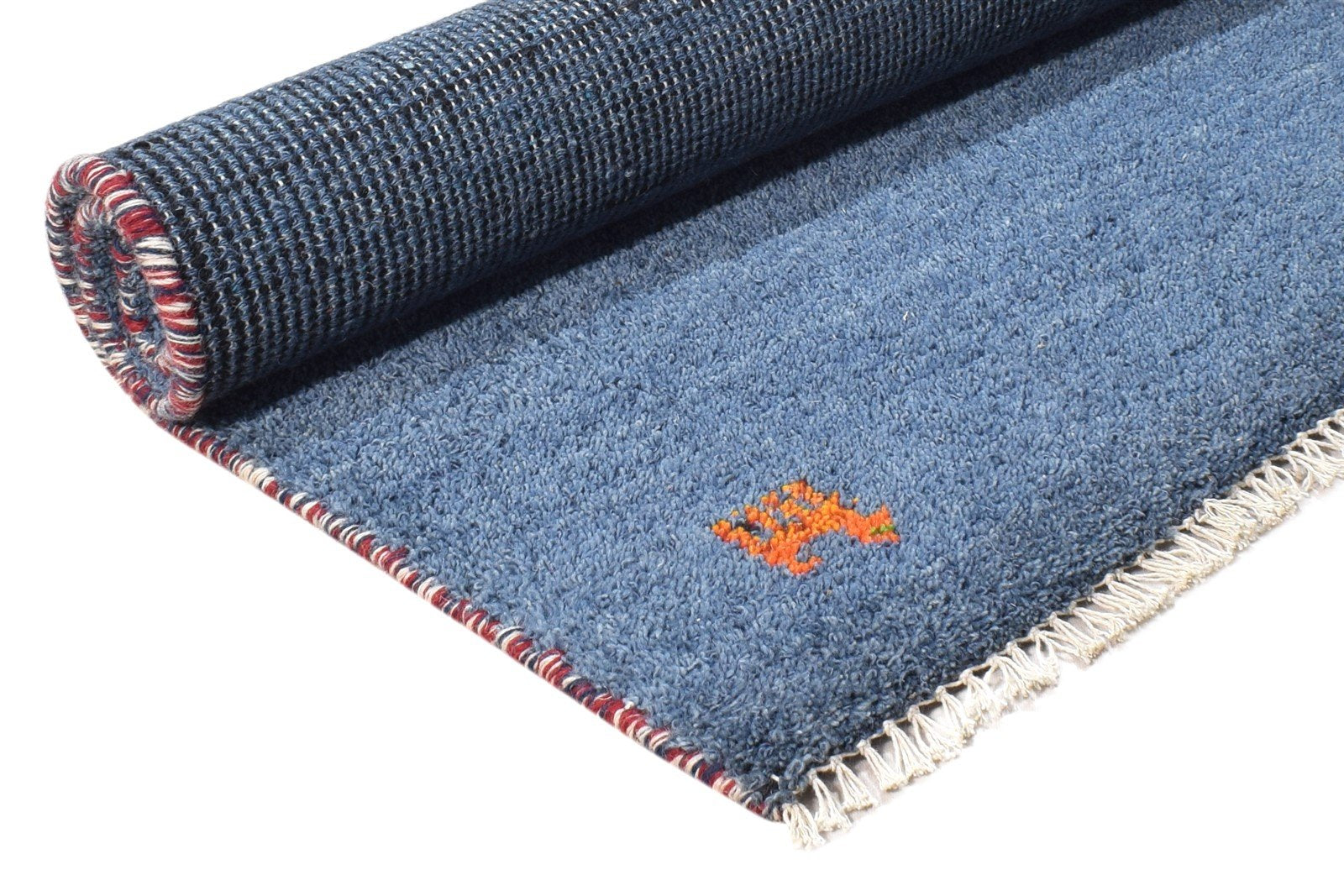 Wool Blue Rug 2' X 3' Southwestern Hand Knotted American Tribal Small Carpet 7865062490261