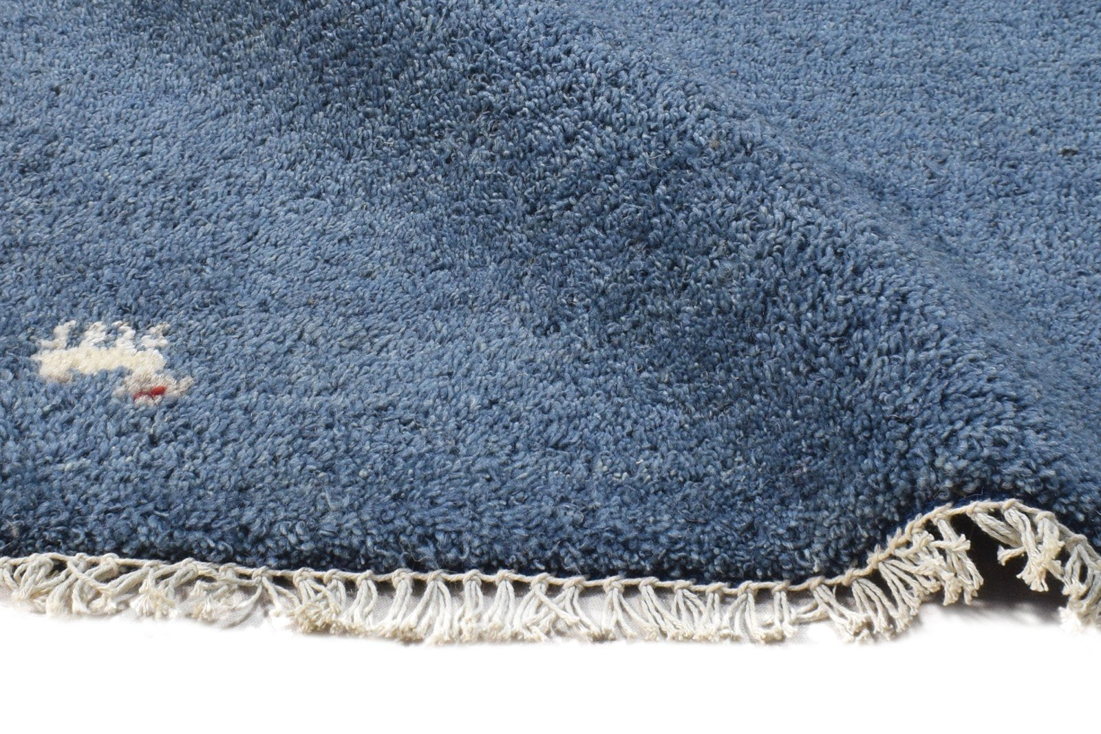 Wool Blue Rug 2' X 3' Southwestern Hand Knotted American Tribal Small Carpet 7865062097045