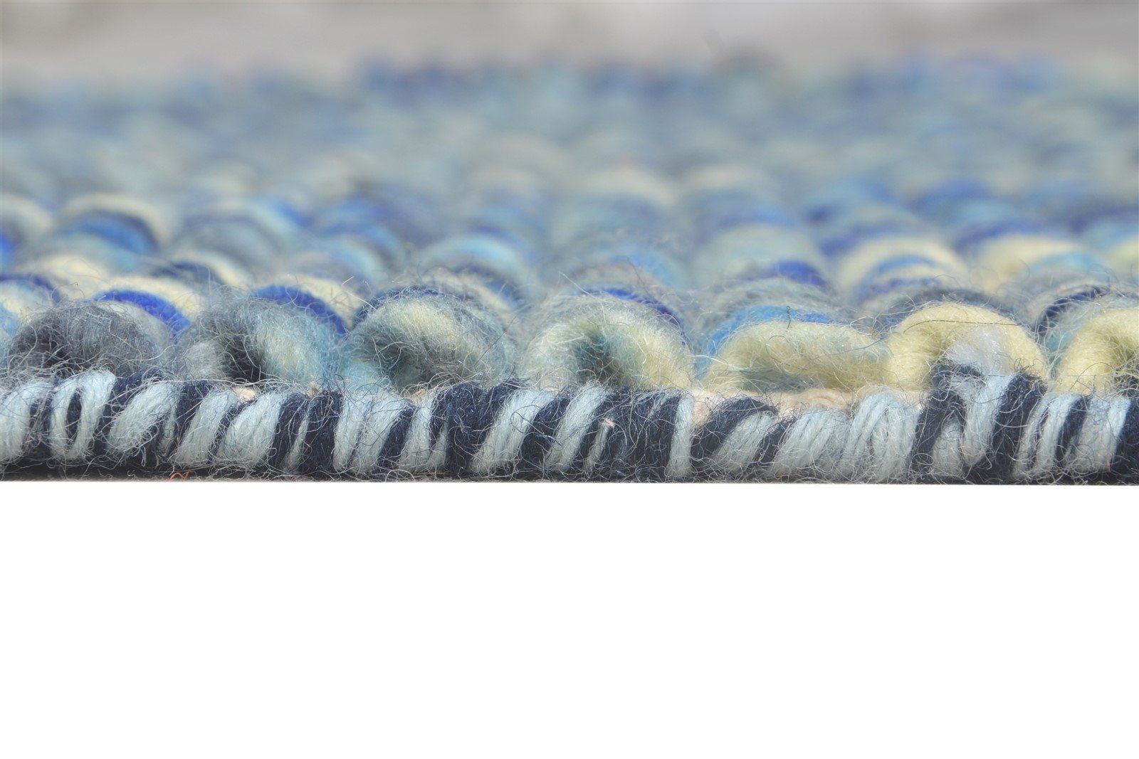 Lauralee Wool Blue Rug 3' X 4' Modern Dhurrie Bohemian Abstract 7865012486293