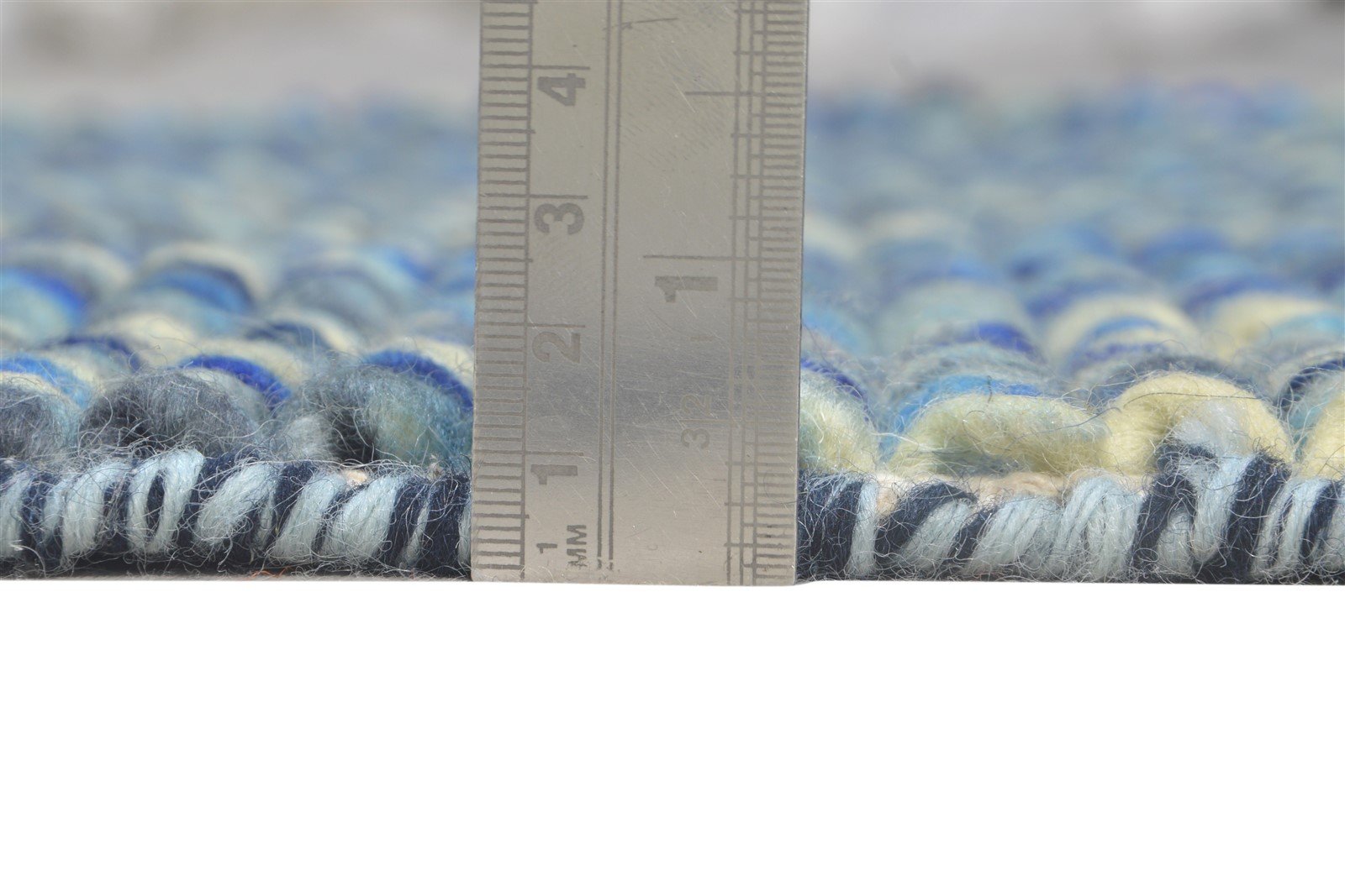 Lauralee Wool Blue Rug 3' X 4' Modern Dhurrie Bohemian Abstract 7865012486293