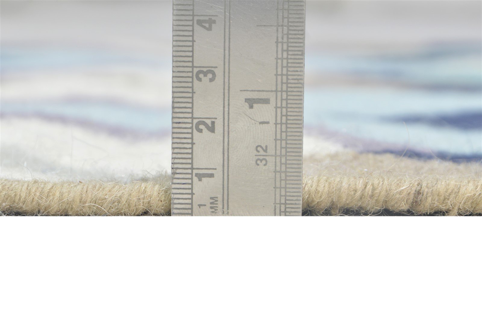 Wool Blue Rug 3' X 5' Modern Dhurrie Moroccan Abstract Small Carpet 7864380817557