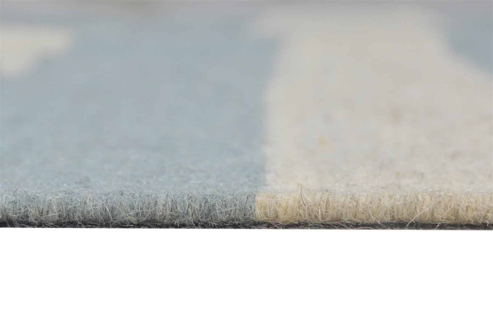 Wool Blue Rug 5' X 8' Modern Dhurrie Scandinavian Striped Room Size Carpet 7865242779797