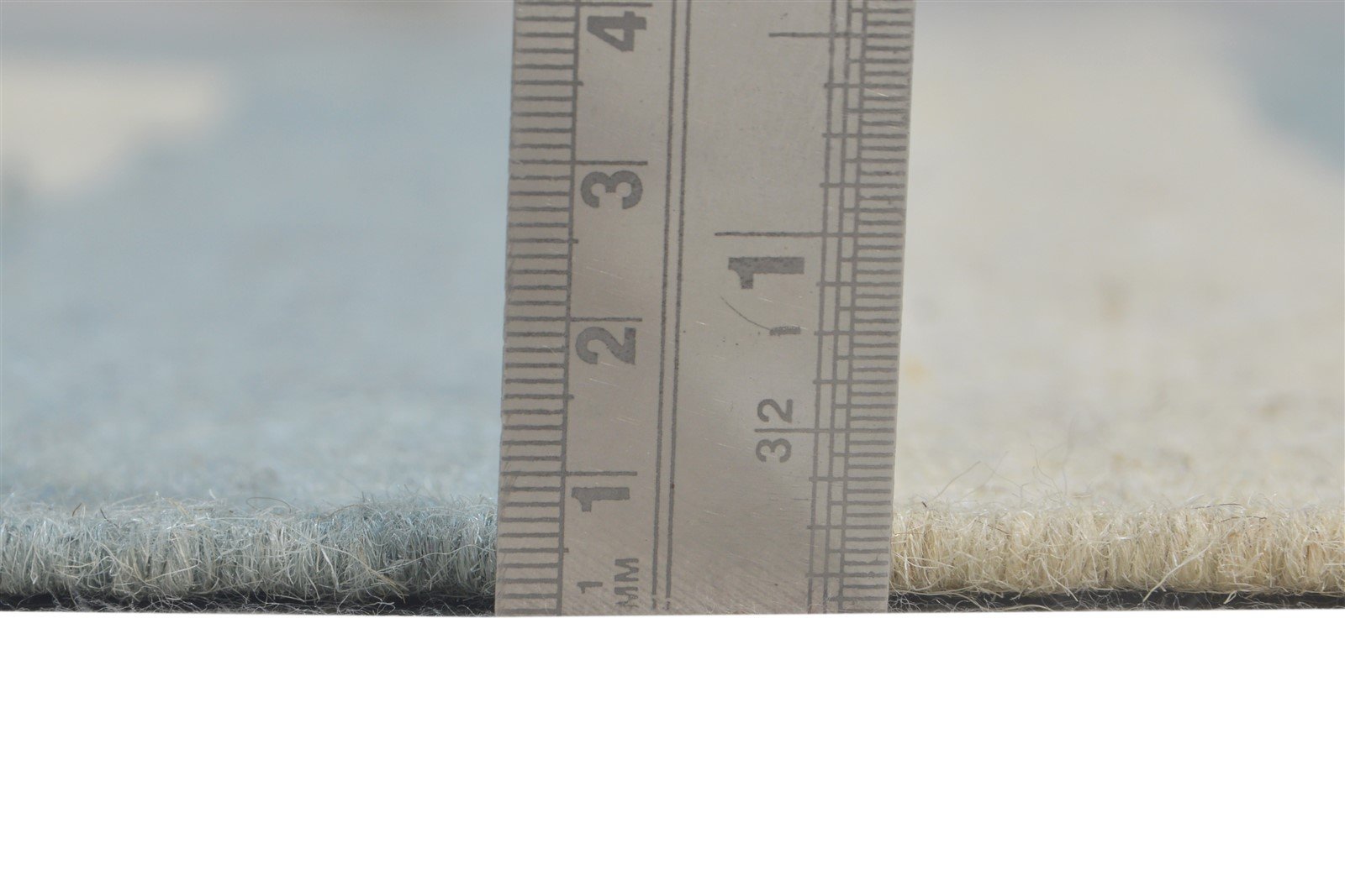 Wool Blue Rug 5' X 8' Modern Dhurrie Scandinavian Striped Room Size Carpet 7865242779797