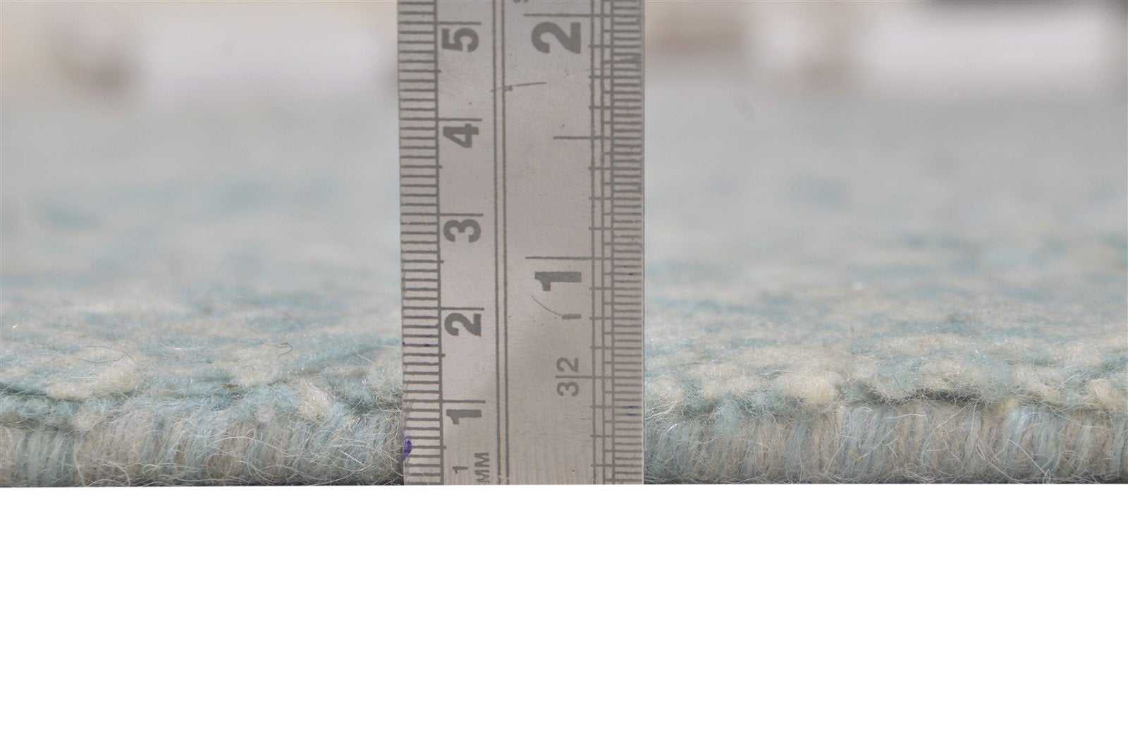 Wool Blue Rug 5' X 8' Modern Hand Knotted Moroccan Abstract Room Size Carpet 7864157503637