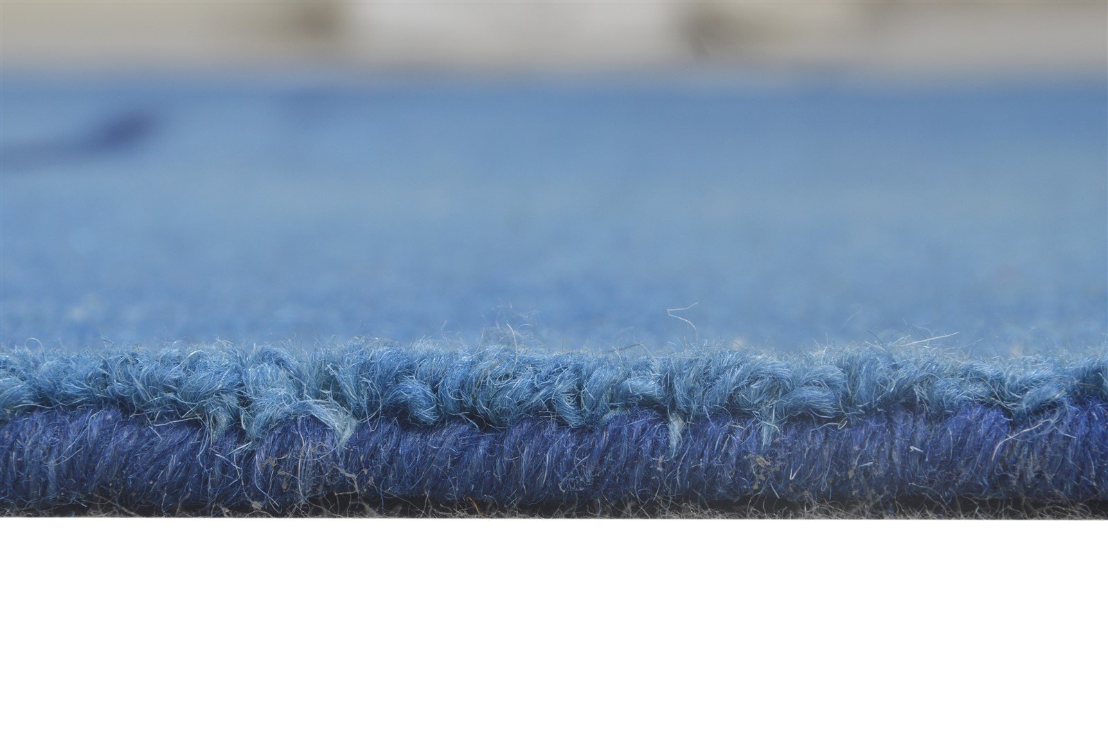 Wool Blue Rug 5' X 8' Modern Hand Tufted Shibori Tie Dye Room Size Carpet 7865199231125