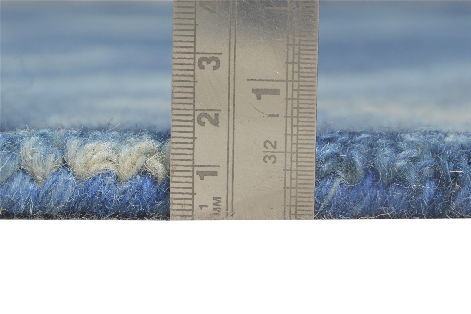 Wool Blue Rug 5' X 8' Modern Hand Tufted Shibori Tie Dye Room Size Carpet 7865202638997