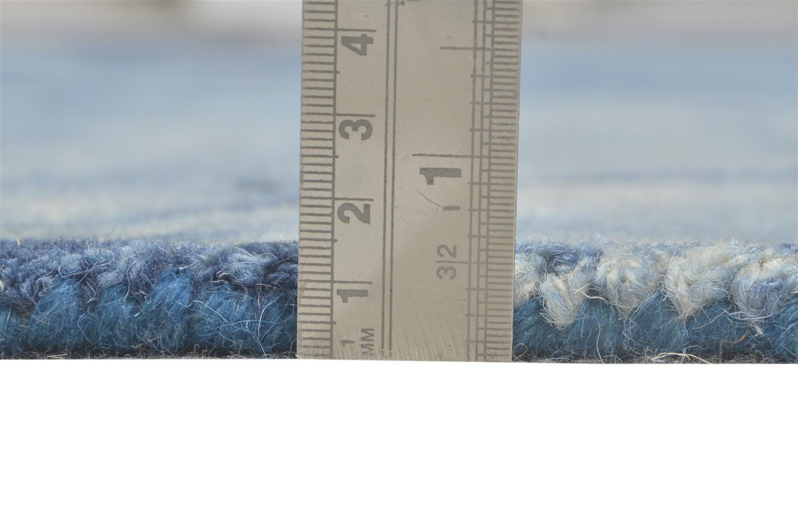 Wool Blue Rug 5' X 8' Modern Hand Tufted Shibori Tie Dye Room Size Carpet 7865203196053