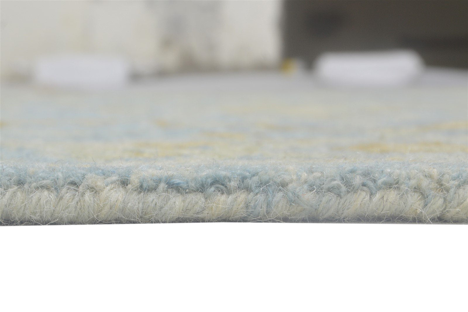 Wool Blue Rug 5' X 8' Persian Hand Tufted Oushak Oriental Room Size Carpet 7864093442197