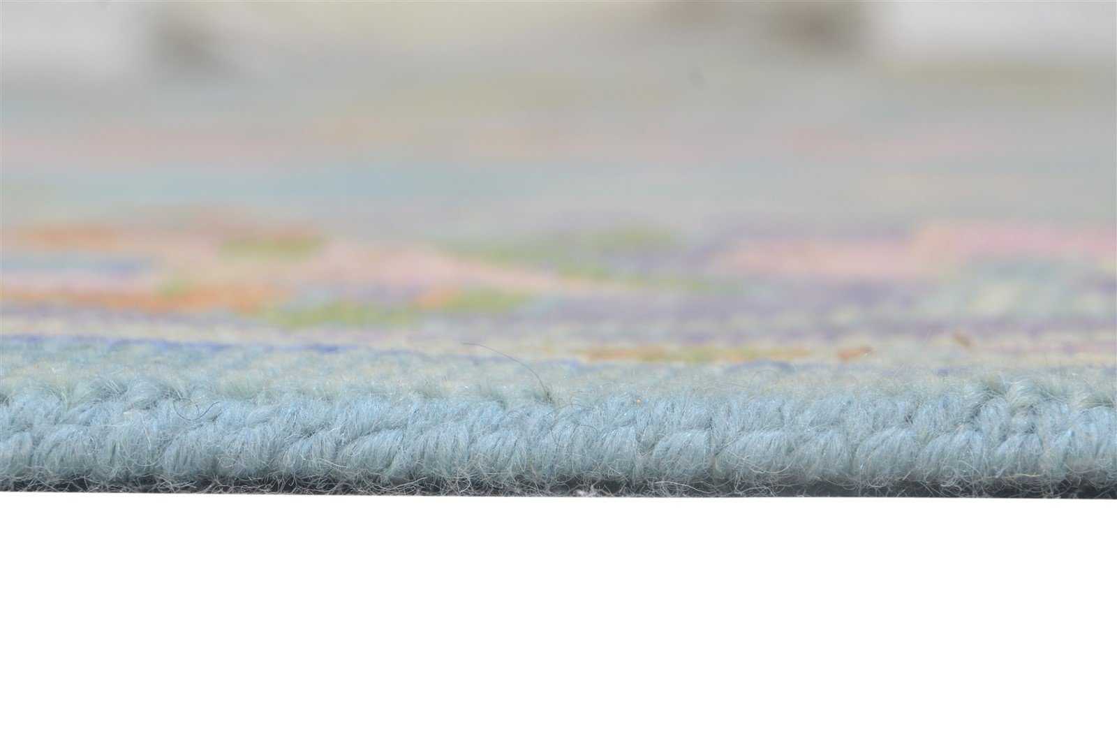 Wool Blue Rug 8' X 10' Persian Hand Knotted Oushak Oriental Large Carpet 7864625266837