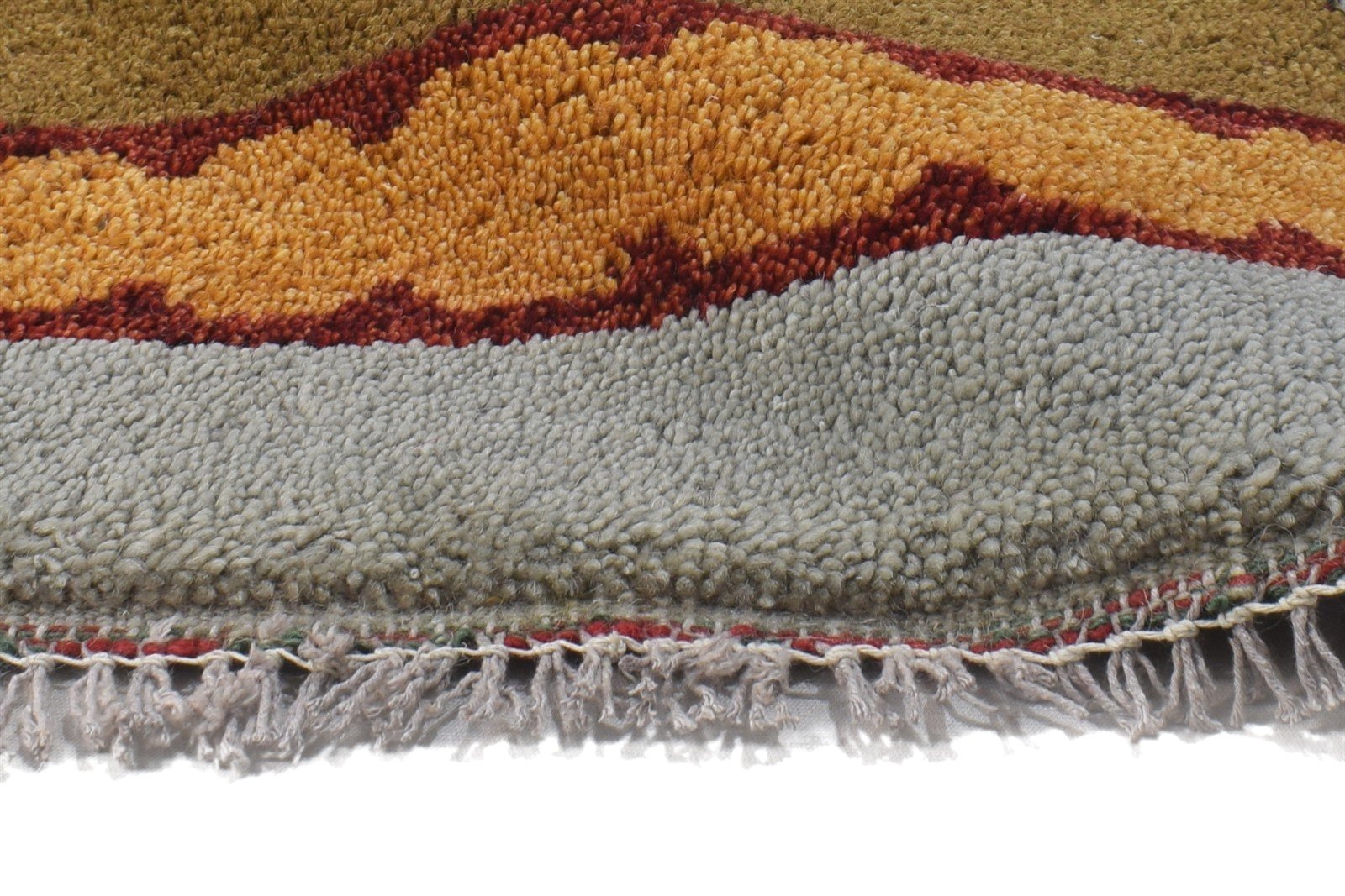 Annalise Wool Brown Rug 1' X 2' Tribal Hand Knotted Gabbeh Southwestern 7864500813973